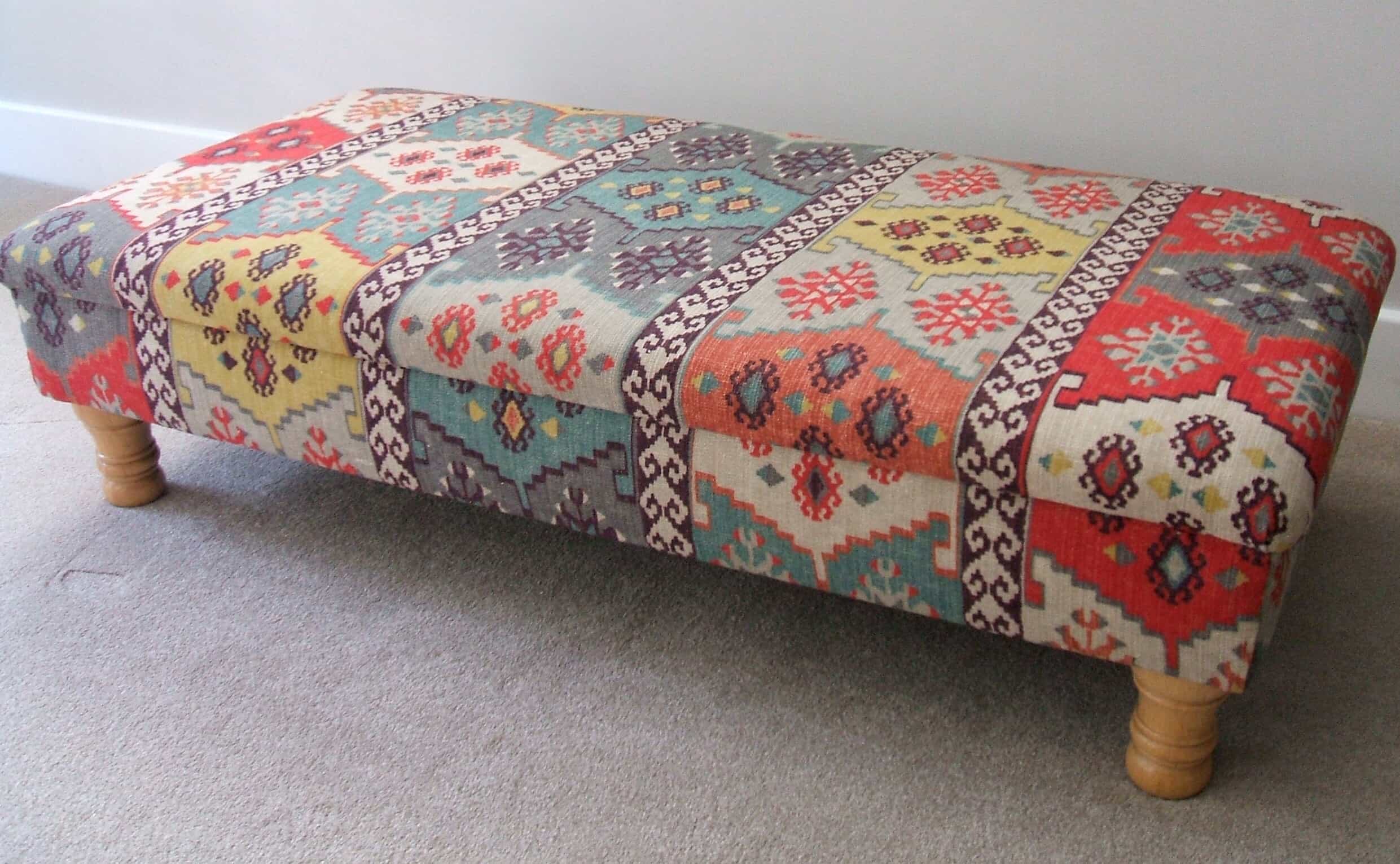 Colourful Fabric Stool